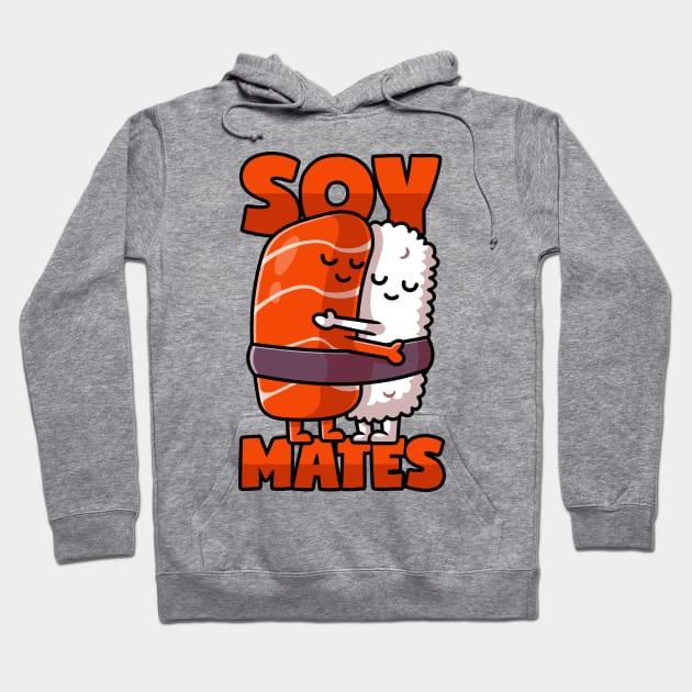 Sushi Soul Mates with Soy Sauce Hoodie by voidea